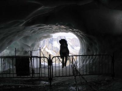 Grotte de glace à l'Aiguille du Midi