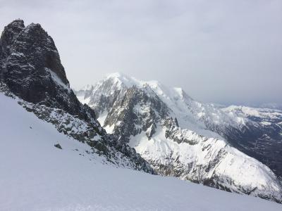 Le Mont Blanc depuis l'aiguille des Grands Montets